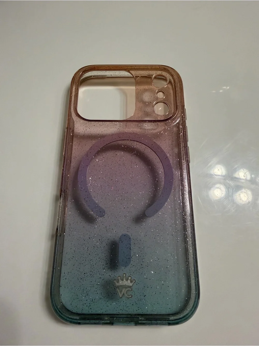 Velvet Caviar Ombre Stardust Glitter Phone Case — Pink, Purple & Blue
